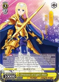 Priestess of Light Alice (SP) - Sword Art Online -Alicization- Vol.2 - Weiss Schwarz card