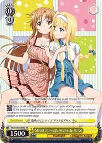 Street Pin-up, Asuna & Alice (SR) - Sword Art Online -Alicization- Vol.2 - Weiss Schwarz card