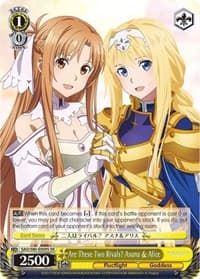 Are These Two Rivals? Asuna & Alice (SR) - Sword Art Online -Alicization- Vol.2 - Weiss Schwarz card