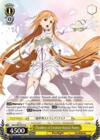 Goddess of Creation Stacia Asuna - Sword Art Online -Alicization- Vol.2 - Weiss Schwarz card