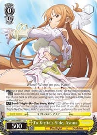 To Kirito's Side, Asuna - Sword Art Online -Alicization- Vol.2 - Weiss Schwarz card