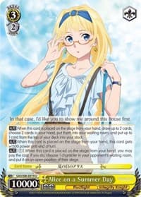 Alice on a Summer Day - Sword Art Online -Alicization- Vol.2 - Weiss Schwarz card