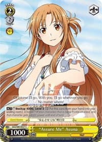 "Assure Me" Asuna - Sword Art Online -Alicization- Vol.2 - Weiss Schwarz card