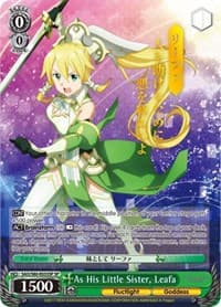 As His Little Sister, Leafa (SP) - Sword Art Online -Alicization- Vol.2 - Weiss Schwarz card