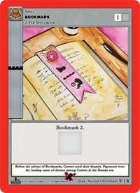 Bookmark (Moca Vampire) - Nightfall: First Edition Release Event Deck - MetaZoo card