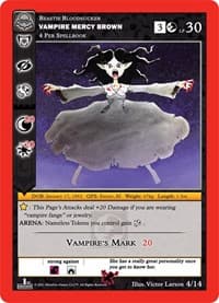 Vampire Mercy Brown - Nightfall: First Edition Release Event Deck - MetaZoo card