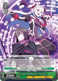 Unexpected Reinforcements, Yuna & Eiji - Sword Art Online -Alicization- Vol.2 - Weiss Schwarz card