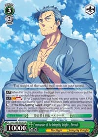 Commander of the Integrity Knights, Bercouli (SR) - Sword Art Online -Alicization- Vol.2 - Weiss Schwarz card
