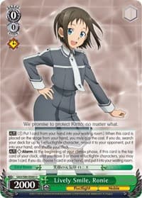 Lively Smile, Ronie - Sword Art Online -Alicization- Vol.2 - Weiss Schwarz card