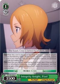 Integrity Knight, Fizel - Sword Art Online -Alicization- Vol.2 - Weiss Schwarz card