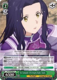 Vice Commander of the Integrity Knights, Fanatio - Sword Art Online -Alicization- Vol.2 - Weiss Schwarz card