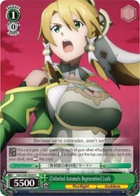 Unlimited Automatic Regeneration Leafa - Sword Art Online -Alicization- Vol.2 - Weiss Schwarz card