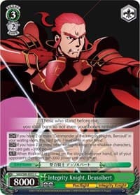 Integrity Knight, Deusolbert - Sword Art Online -Alicization- Vol.2 - Weiss Schwarz card