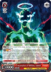 Incarnation of Nihilism, Gabriel (SR) - Sword Art Online -Alicization- Vol.2 - Weiss Schwarz card