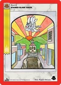 Stained Glass Token - Nightfall: First Edition - MetaZoo card
