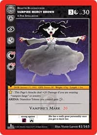 Vampire Mercy Brown - Nightfall: First Edition - MetaZoo card