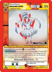 Headless Annie - Nightfall: First Edition Release Event Deck - MetaZoo card