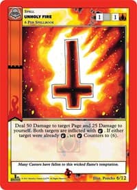 Unholy Fire - Nightfall: First Edition Release Event Deck - MetaZoo card