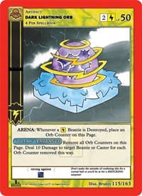 Dark Lightning Orb - Nightfall: First Edition - MetaZoo card