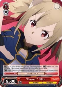 "Convert" Silica - Sword Art Online -Alicization- Vol.2 - Weiss Schwarz card