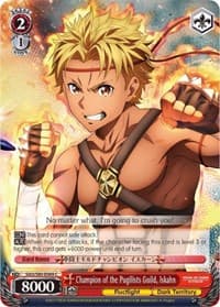 Champion of the Pugilists Guild, Iskahn - Sword Art Online -Alicization- Vol.2 - Weiss Schwarz card