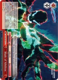 Blade of Nihilism - Sword Art Online -Alicization- Vol.2 - Weiss Schwarz card