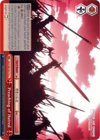 Preaching of Hatred - Sword Art Online -Alicization- Vol.2 - Weiss Schwarz card