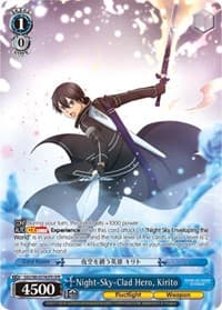 Night-Sky-Clad Hero, Kirito (OFR) - Sword Art Online -Alicization- Vol.2 - Weiss Schwarz card