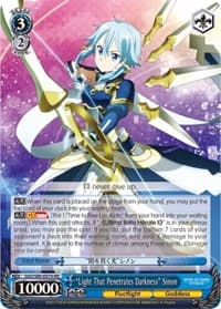"Light That Penetrates Darkness" Sinon - Sword Art Online -Alicization- Vol.2 - Weiss Schwarz card