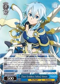 Sun Goddess Solus Sinon (SR) - Sword Art Online -Alicization- Vol.2 - Weiss Schwarz card