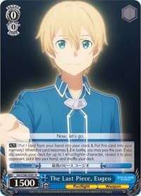 The Last Piece, Eugeo - Sword Art Online -Alicization- Vol.2 - Weiss Schwarz card