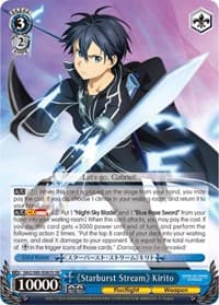 Starburst Stream Kirito (SR) - Sword Art Online -Alicization- Vol.2 - Weiss Schwarz card