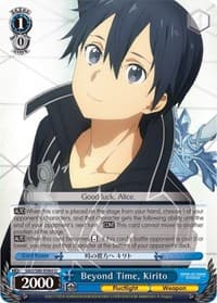 Beyond Time, Kirito - Sword Art Online -Alicization- Vol.2 - Weiss Schwarz card