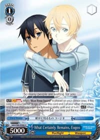 What Certainly Remains, Eugeo - Sword Art Online -Alicization- Vol.2 - Weiss Schwarz card