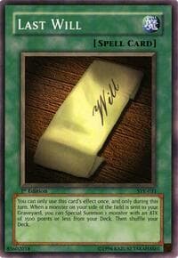 Last Will - Starter Deck: Yugi Evolution - YuGiOh card