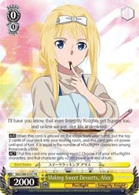 Making Sweet Desserts, Alice - Sword Art Online -Alicization- Vol.2 - Weiss Schwarz card