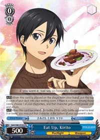 Eat Up, Kirito - Sword Art Online -Alicization- Vol.2 - Weiss Schwarz card