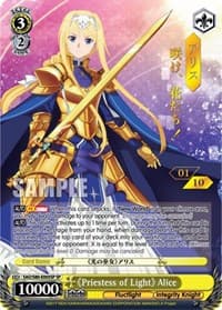 Priestess of Light Alice (SP) (Serial Numbered) - Sword Art Online -Alicization- Vol.2 - Weiss Schwarz card