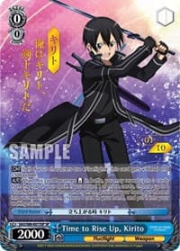 Time to Rise Up, Kirito (SP) (Serial Numbered) - Sword Art Online -Alicization- Vol.2 - Weiss Schwarz card
