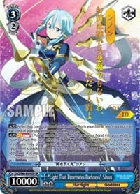 "Light That Penetrates Darkness" Sinon (SP) (Serial Numbered) - Sword Art Online -Alicization- Vol.2 - Weiss Schwarz card