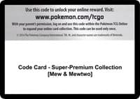 Code Card - Super-Premium Collection [Mew & Mewtwo] - Generations - Pokemon card
