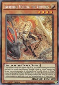 Incredible Ecclesia, the Virtuous - Burst of Destiny - YuGiOh card