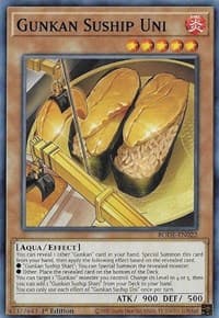 Gunkan Suship Uni - Burst of Destiny - YuGiOh card