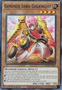 Geminize Lord Golknight - Burst of Destiny - YuGiOh card