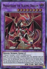 Masquerade the Blazing Dragon - Burst of Destiny - YuGiOh card