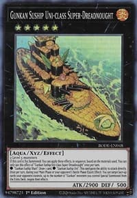 Gunkan Suship Uni-class Super-Dreadnought - Burst of Destiny - YuGiOh card