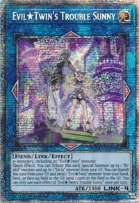 Evil Twin's Trouble Sunny (Starlight Rare) - Burst of Destiny - YuGiOh card