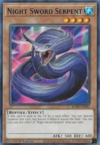 Night Sword Serpent - Burst of Destiny - YuGiOh card