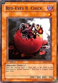 Red-Eyes B. Chick - Structure Deck: Dragon's Roar - YuGiOh card