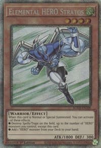 Elemental HERO Stratos (Starlight Rare) - Burst of Destiny - YuGiOh card